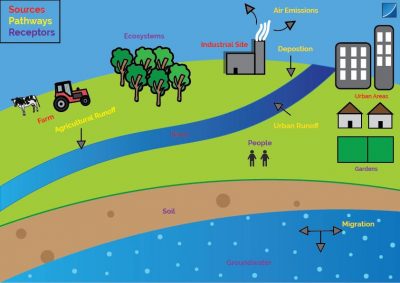land contamination infographic explaining the process